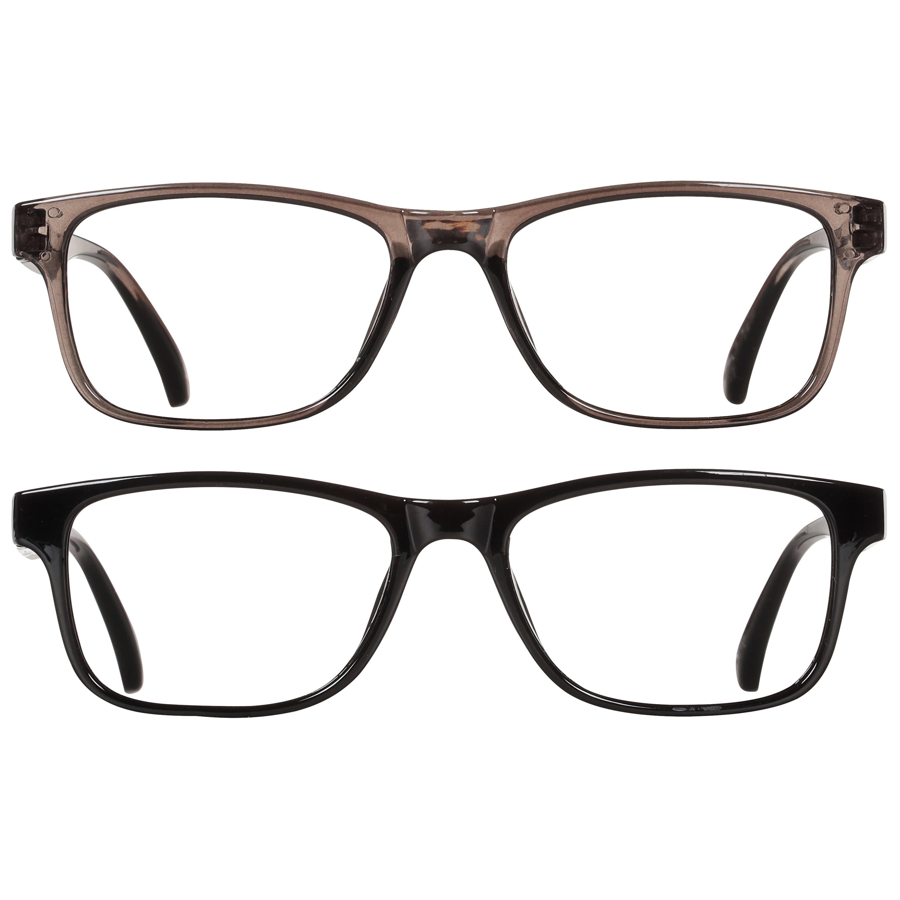Bklyn, Montrose +2.00, Adult, Mens, Plastic Reading Glasses & Pouches Value Pack , 2 Ea