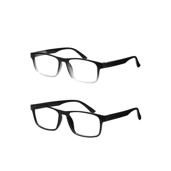 Bklyn, Nostrand +1.75, Adult, Mens, Plastic Reading Glasses & Pouches Value Pack , 2 Ea