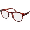 thumbnail image 1 of Bklyn, Sterling, Adult, Unisex, Plastic, Plano Blue light Readers, Totoise, 1 Pair, 1 of 5