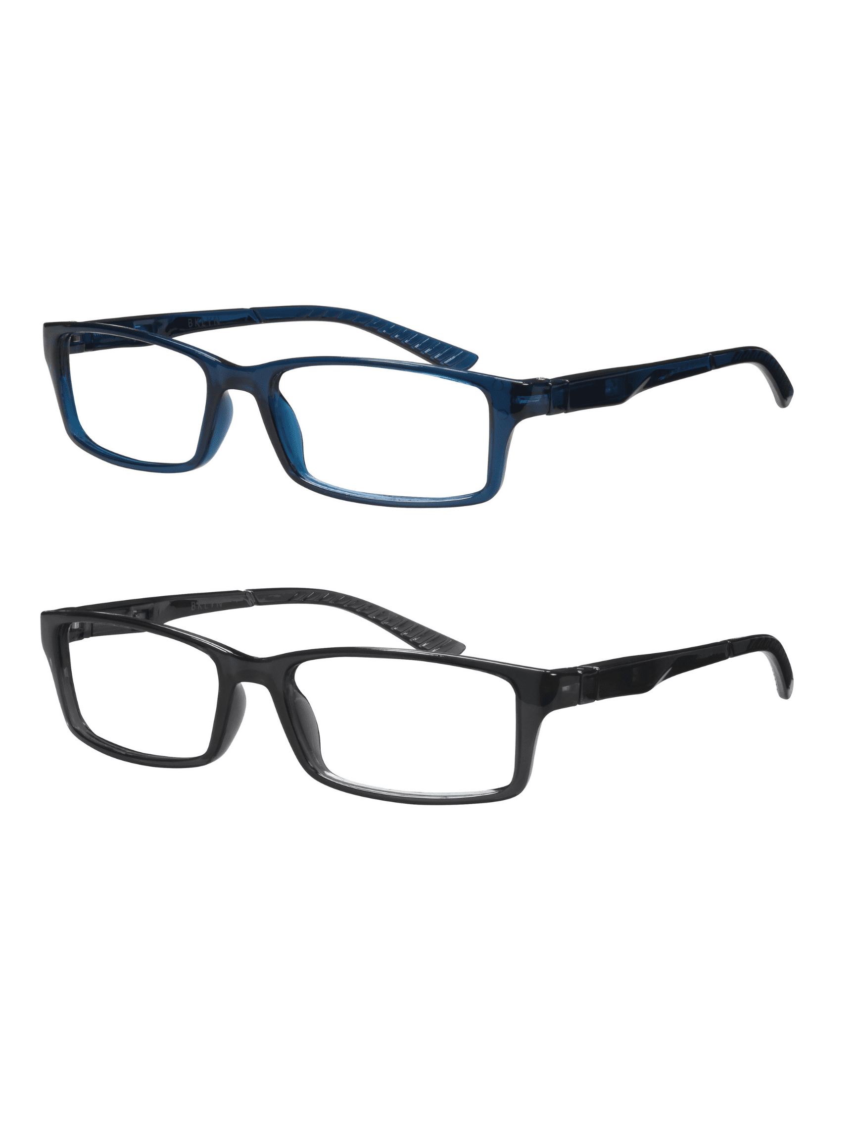 Bklyn, Windsor +2.50, Adult, Unisex, Plastic Reading Glasses & Pouches Value Pack , 2 Ea