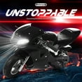 thumbnail image 1 of Bkn High Brightness Dual Headlights Rubber Handlebar Mini Motorcycle Strong Power 2-Stroke 49cc Over 12 Years Old Kids Pocket Gas Motorbike (Black), 1 of 12