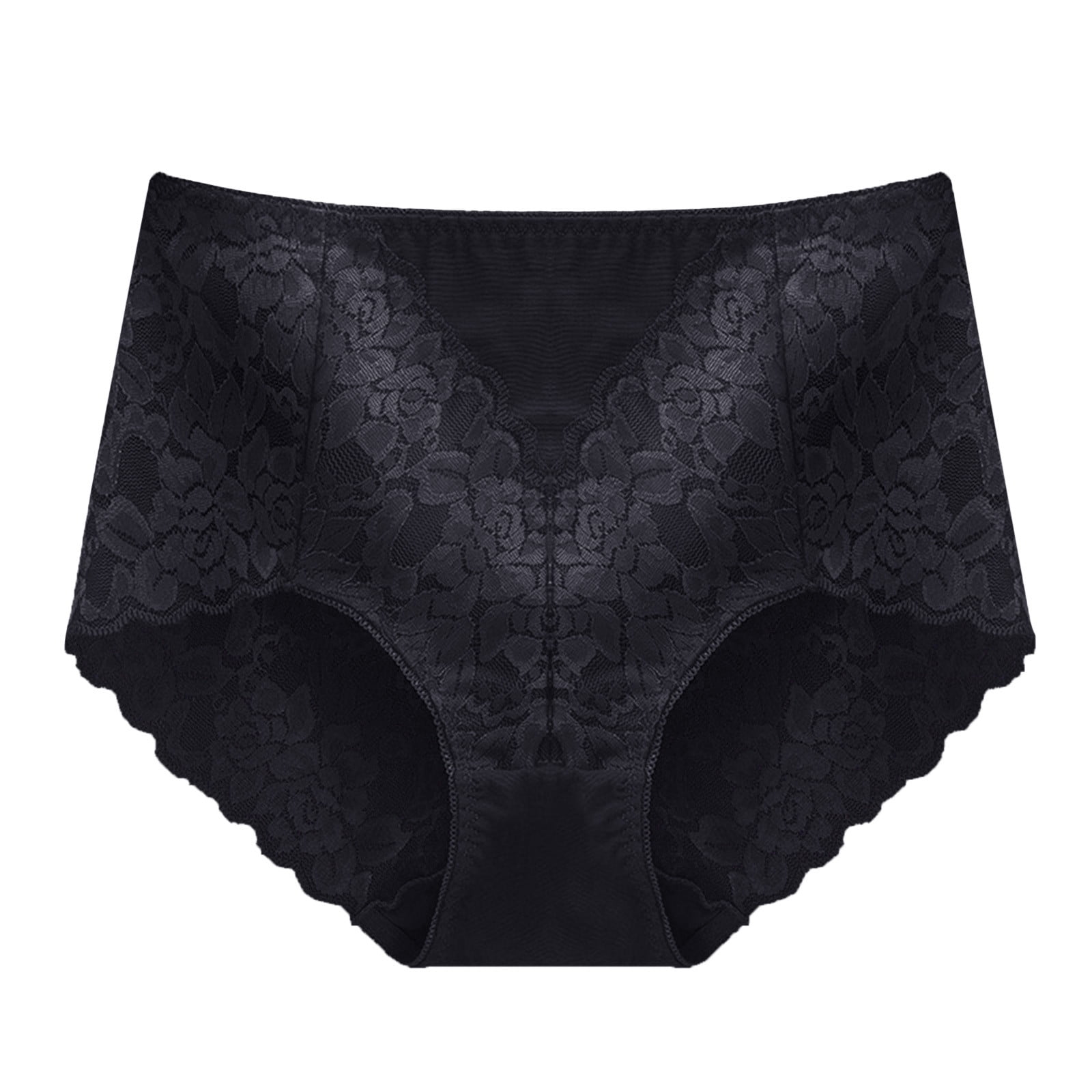 Bkolouuoe Variety Pack Panties for Women Women's Mid High Waist Lace  Panties Seamless Brief Briefs Underwear for Teens 