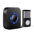 thumbnail image 1 of Bkuxy Wireless Doorbell, Waterproof Mini Doorbell 110dB Mute Mode 58 Door Chimes & Colorful LED Flashing Reminder Button, 1 of 9