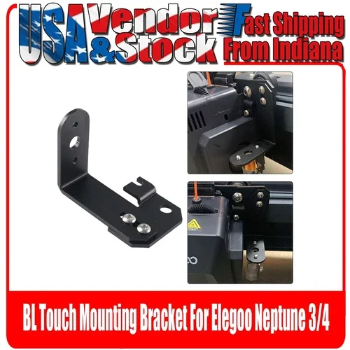 Bl Touch Mounting Bracket, Adjustable For Elegoo Neptune 3 And Neptune 4
