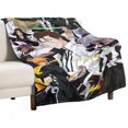 Bl_each Anime Blanket Flannel Boys Girls Lightweight Children Cartoon