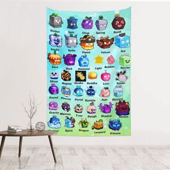 Bl-ox Fruit Tapestry 60 x 40 Wall Hanging Tapestries Art Banner for Bedroom Dorm Living Room Decorate