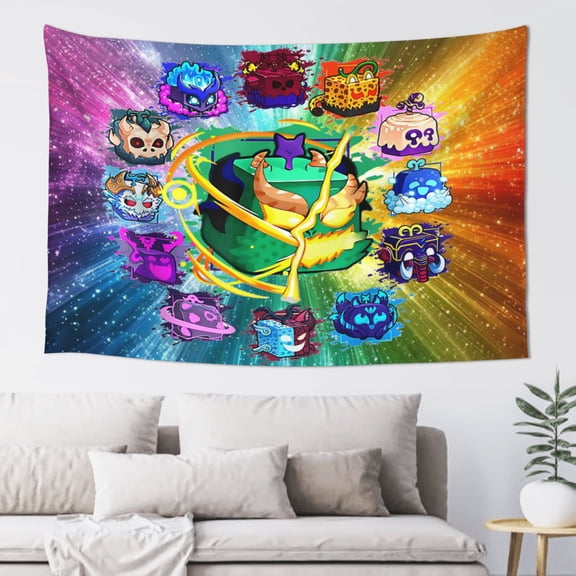 Bl-ox Fruit Tapestry 60 x 40 Wall Hanging Tapestries Art Banner for Bedroom Dorm Living Room Decorate