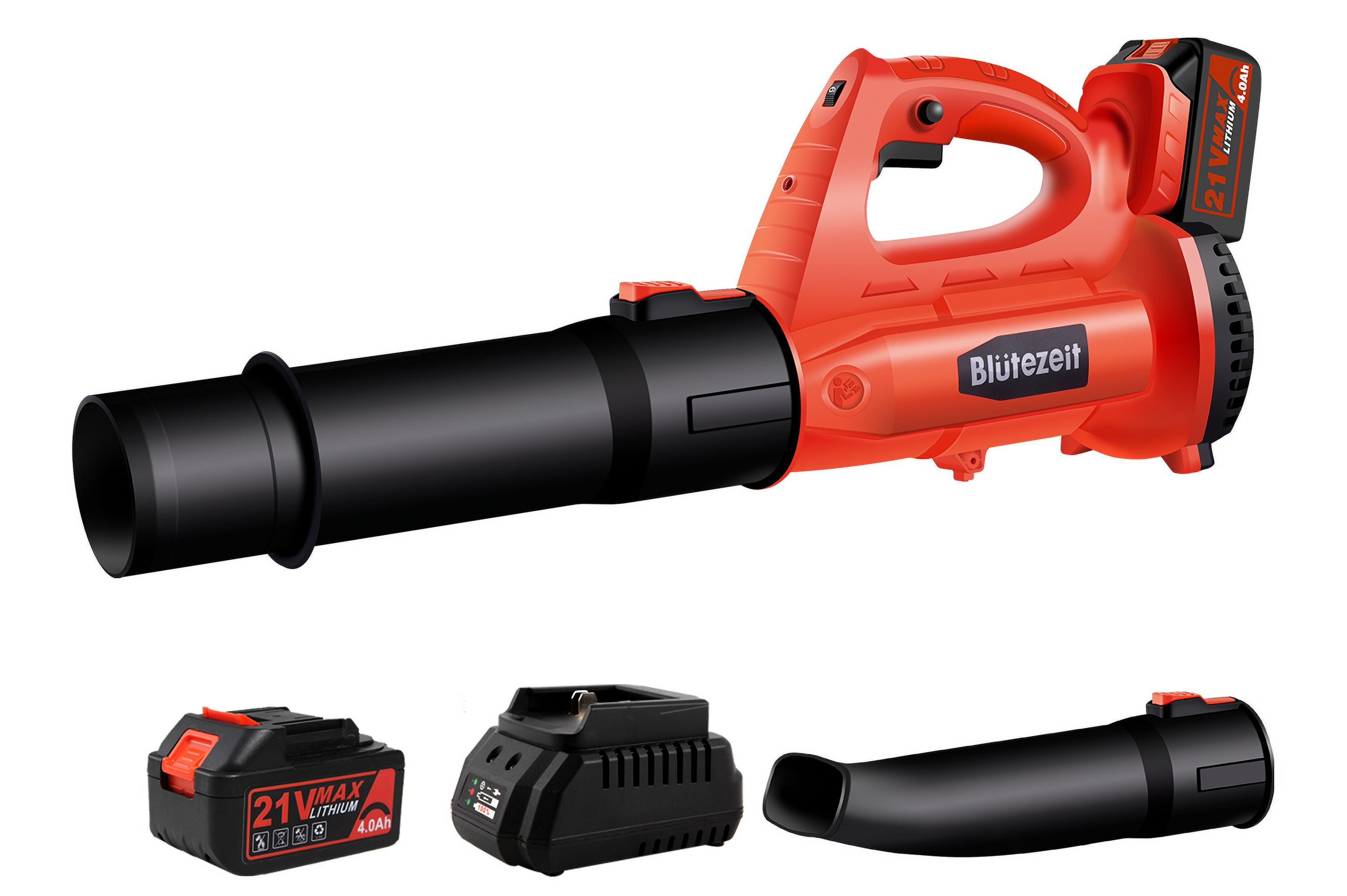 Blütezeit 21V Cordless Leaf Blower, 350CFM 150MPH Electric Leaf Blower