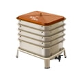thumbnail image 1 of Blütezeit 5-Tray Worm Composter, Worm Farm Kit Indoor & Outdoor, Worm Compost Bin for Vermicomposting Starter, Recycling Food Waste (Gold), 1 of 6