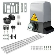 Bl tezeit Automatic Sliding Gate Opener 2700LB Rack Driven 3/4HP with 2 Remote Controls & Infrared Sensor, Electric Rolling Driveway Slide Gate Motor Complete Hardware Kit
