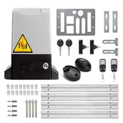 Bl tezeit Automatic Sliding Gate Opener 4000LB Rack Driven 1HP with 2 Remote Controls Infrared Sensor, Electric Rolling Driveway Slide Gate Motor, Complete Security Operator Kit for Gates Up to 40FT