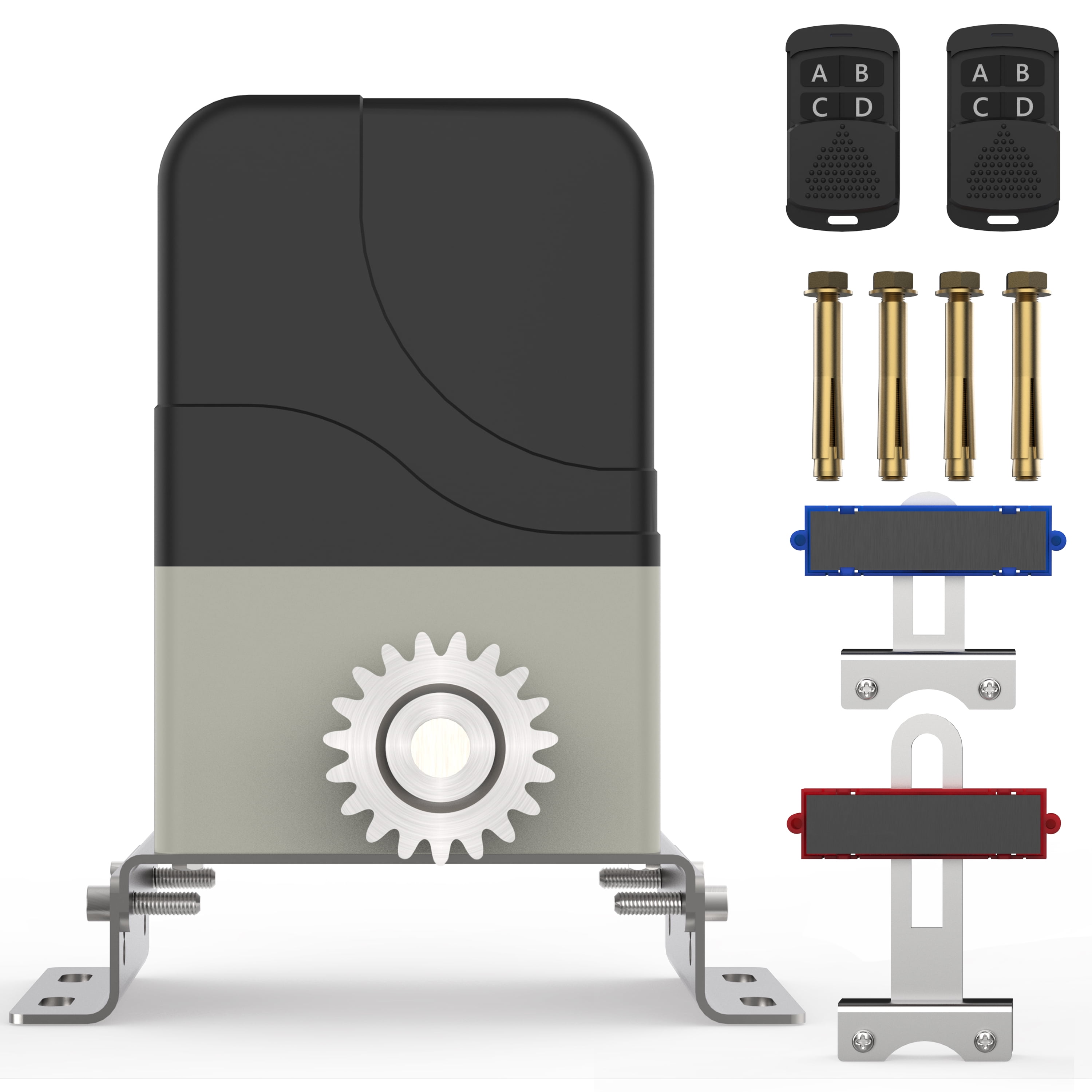 Blütezeit Automatic Sliding Gate Opener 900lbs with 2 Remote Controls ...