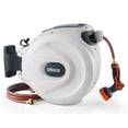 thumbnail image 1 of Blütezeit Retractable Garden Hose Reel, 1/2'' x 65ft Hose Reel Wall-Mount with 10-Function Spray Nozzle, Any Length Lock/180° Swivel/Automatic Slow Rewind/Heavy Duty, 1 of 15