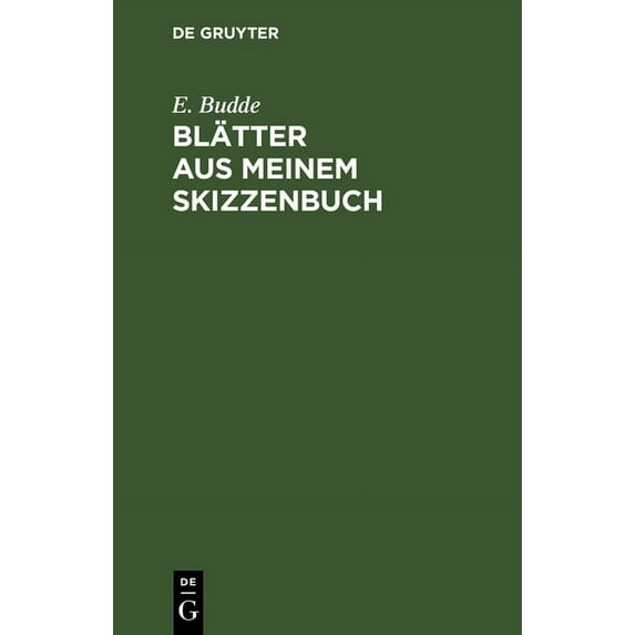 Blätter Aus Meinem Skizzenbuch: Gesammelte Kleine Erzählungen, (Hardcover)