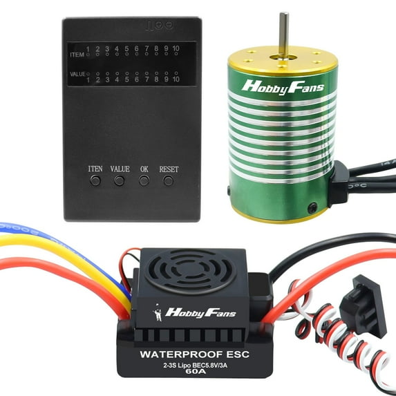 Bl3650 4300Kv Program Card Combo For 1/10 Rc Car Truck, Programming Card For 1/10 Rc Vehicle Motor Parameter Adjustment And Customization
