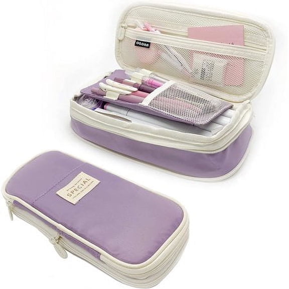 Bla Current Polyester Aesthetic Pencil Case, Purple