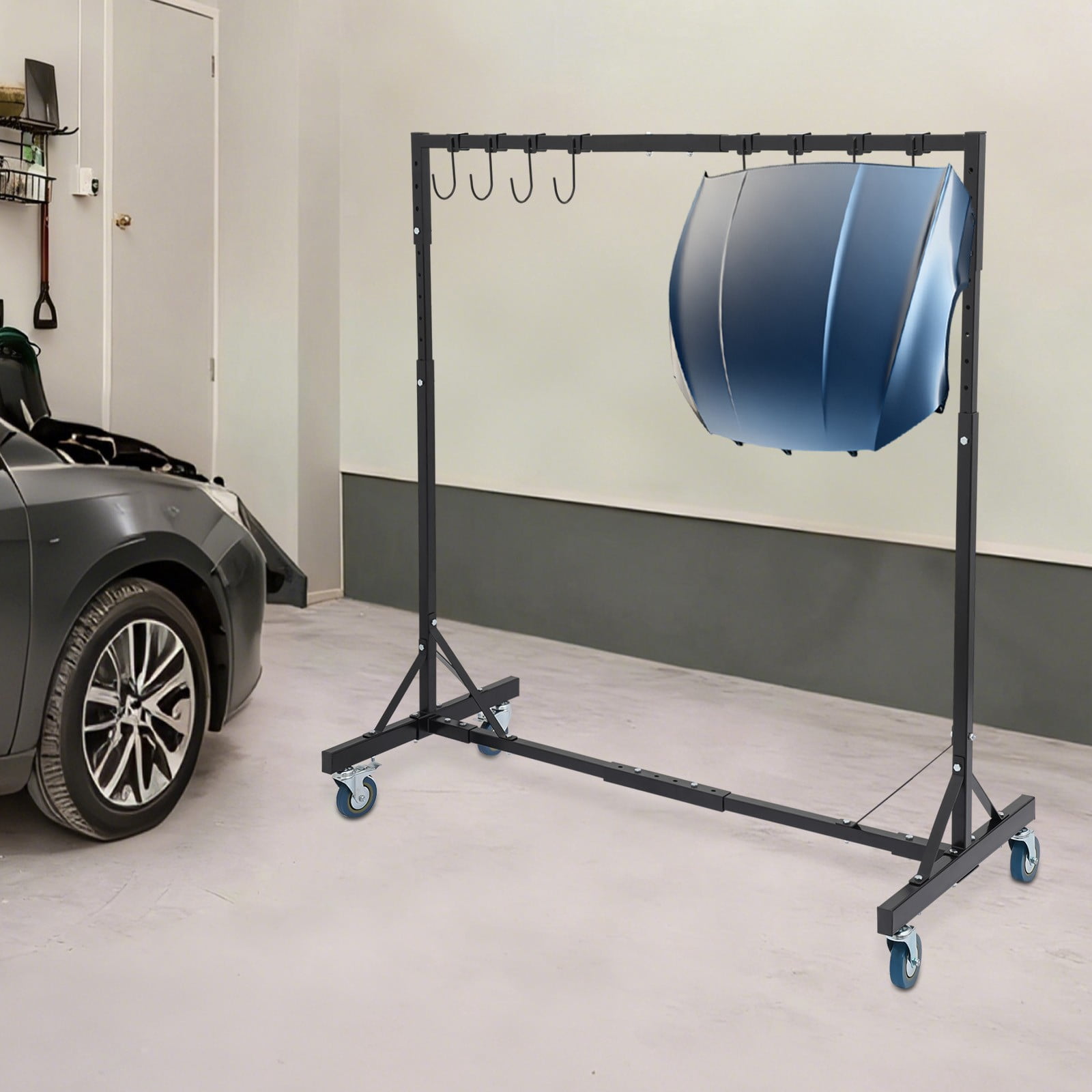 Blac Automotive Spray Painting Rack Stand 8 Hooks Adjustable For ...