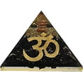 thumbnail image 1 of Blacak Toumaline Crystal Orgone Pyramid, Organite Pyramid Holistic OM - Big, 1 of 5