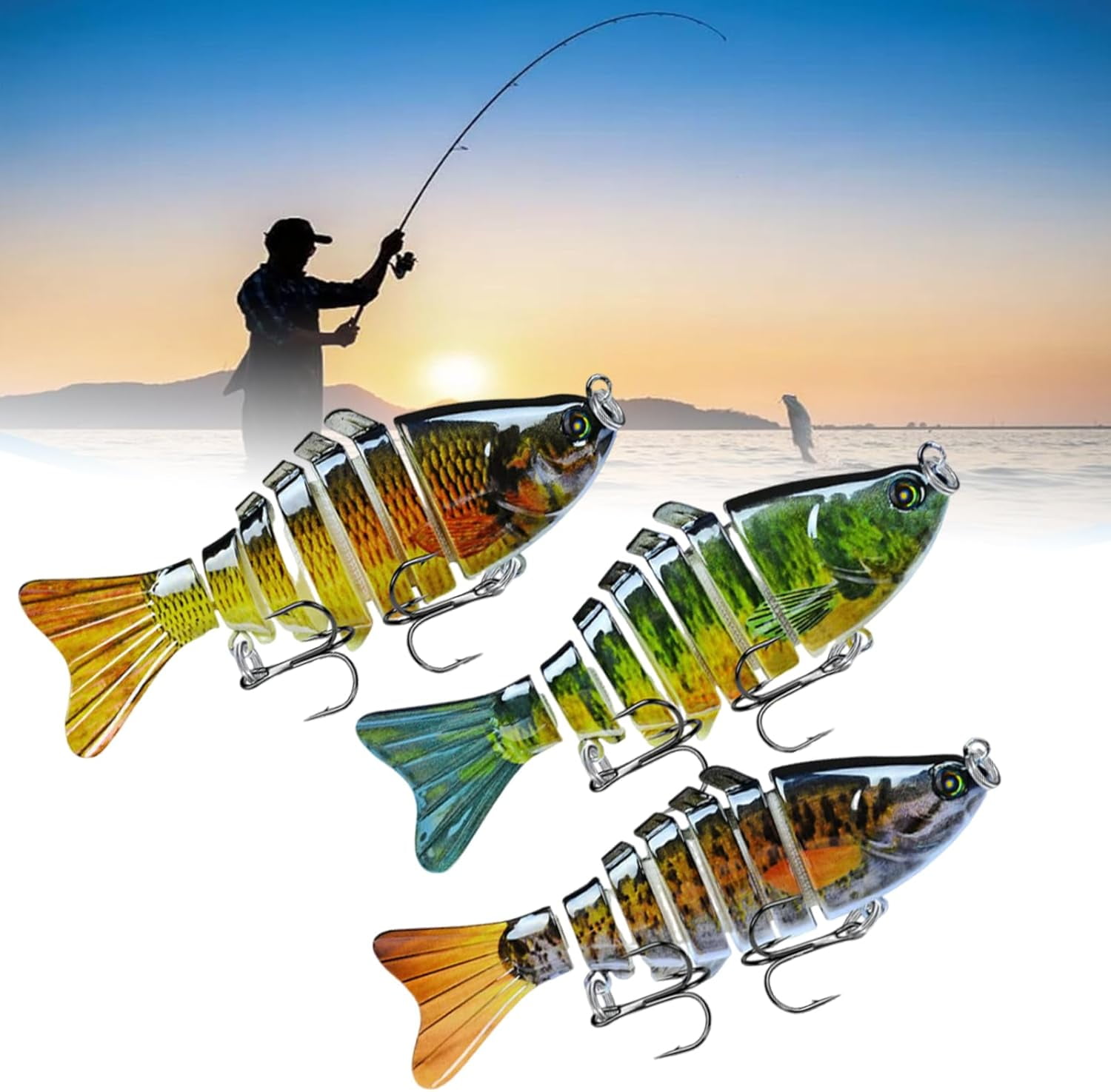 Blaciokamith Fishing Lures – 2025 Upgraded 3D Robotic Swimbait ...