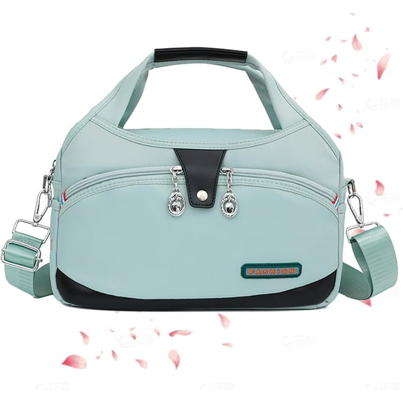 Blaciokamith Soft Side Lightweight Underseat Tote Bag, Generic Multi-pocket Fashion Waterproof Handbag Crossbody for Women