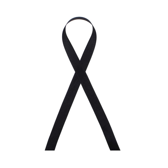 Black 055 Rayon Seam Binding 2.0 Ribbon - 1/2" - 100 Yards