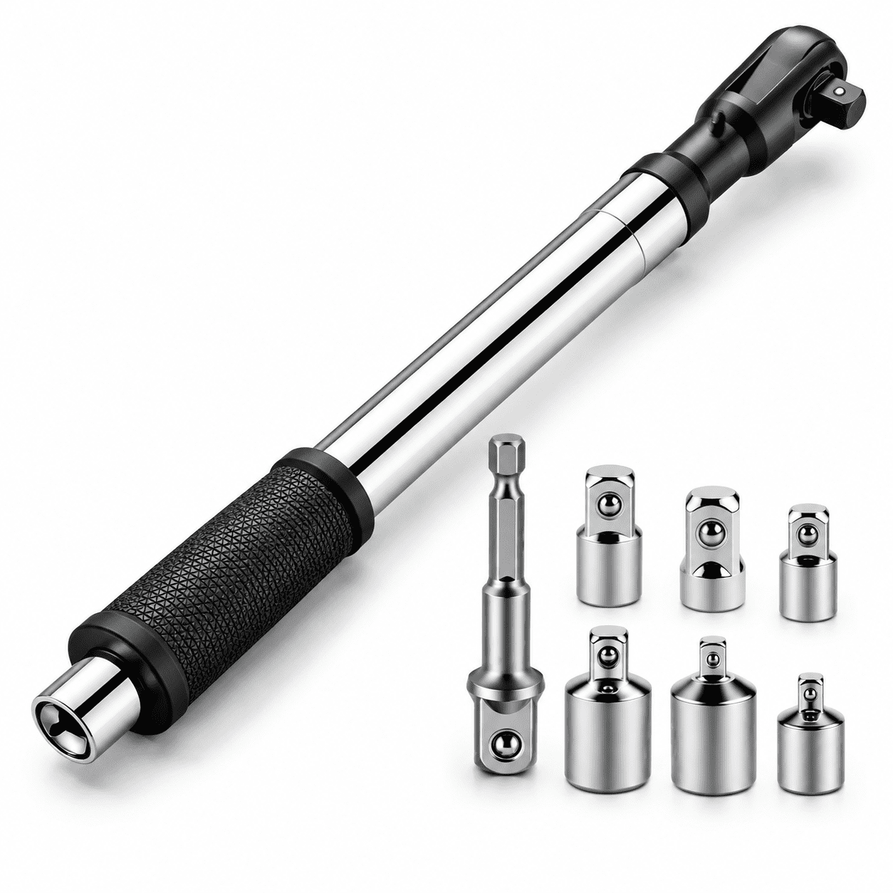 Black 1/2 Inch Ratchet Offset Extension Wrench, Alloy Steel, 17 Inch ...
