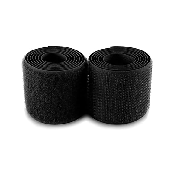 1,2 inch Wide Black Sew on Hook and Loop Tape Non-Adhesive 1 Yd Length Black Nylon Hook Loop Tape Fabric Fastener Set for Military Form Bags Clothes Shoes Backpacks DIY Craft