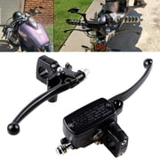 Black 1 25mm Universal Motorcycle Handlebar Hydraulic Brake & Clutch Master Cylinder Left & Right Set - 1 Pair