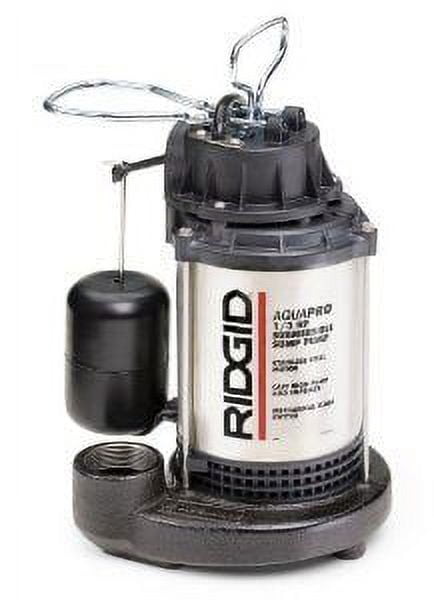 Black 1/3 Horsepower Submersible Sump Pump - Ridgid - SP-330 - Walmart.com