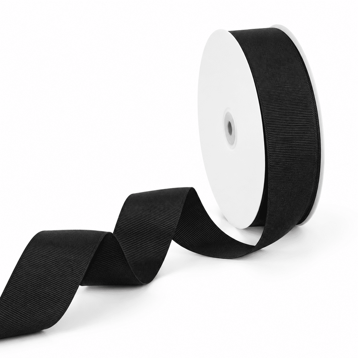 Black 1.5 INCH × 100 YARD Solid Grosgrain Polyester Ribbon for Gift ...