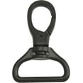 thumbnail image 1 of Black 1" Inner Diameter D Ring Buckle Lobster Clasps Swivel Snap Hooks Pack of 10, 1 of 2