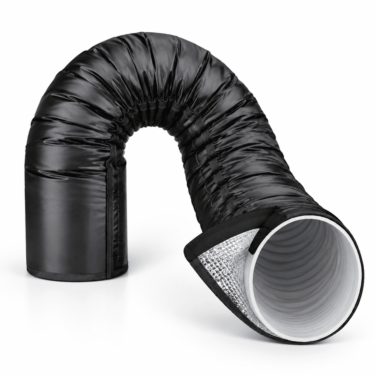 Isulation Ducting Black 1 Portable AC Hose Insulation Sleeve 3-Layer Waterproof Cover for ...