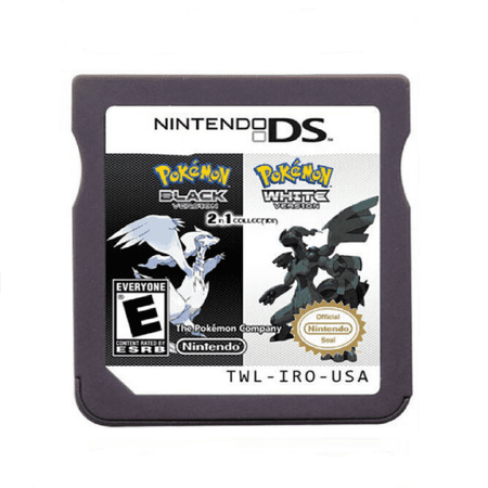 Black 1 and White 1 Game Cartridge DS Version for 3DS NDSI 2DS NDS NDS Lite NDSLL NDSXL