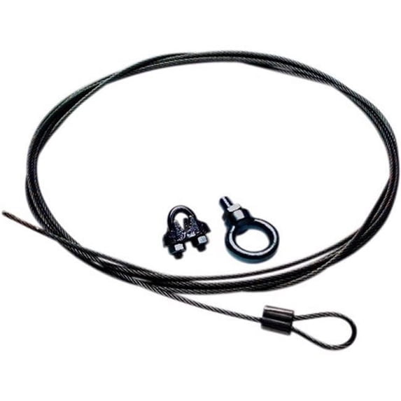 Black 10 Foot Cable & Clamp