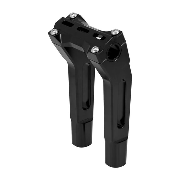 Black 10'' Handlebar Risers 1-1.25" Bar 2" Pullback Fit For Harley VRSC Softail