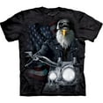 thumbnail image 1 of Black 100% Cotton Biker Stryker Realistic Graphic T-Shirt, 1 of 1