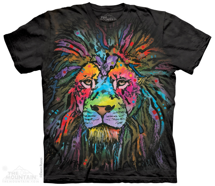 Black 100% Cotton Mane Lion Animal Design Novelty T-Shirt - image 1 of 2