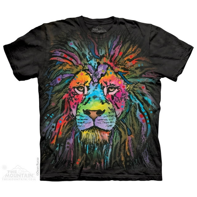 Black 100% Cotton Mane Lion Animal Design Novelty T-Shirt