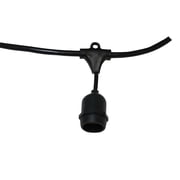 Black 100-Foot Suspended Medium Base String Light