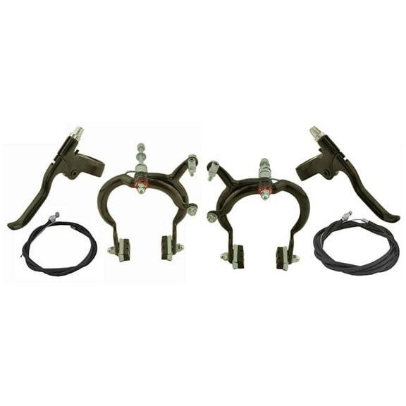 Black 1080 Alloy Bike Brake Set. Front and Rear Bicycle Brake set Bike Brake set