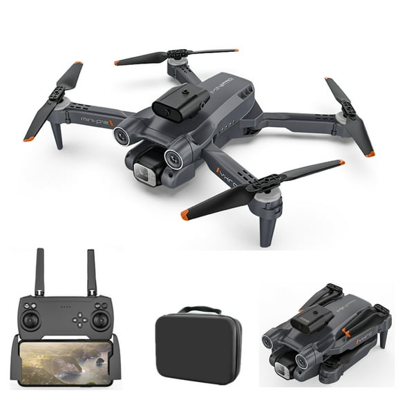 Black 1080P Drones With Single Camera, Obstacle Avoidance, Wifi Remote Control, Foldable Quadcopter For Photography, 5.1X3.15X2.4In Folded, 0.7Lb Gross Weight