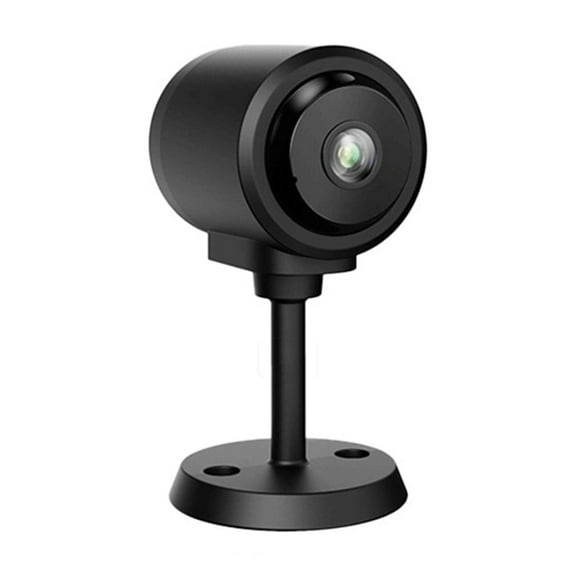 Black 1080P Security Camera Wifi Indoor Wireless Mini Camera With Night Vision Motion Detection Two Way Audio Phone App Cloud Sd Card Storage