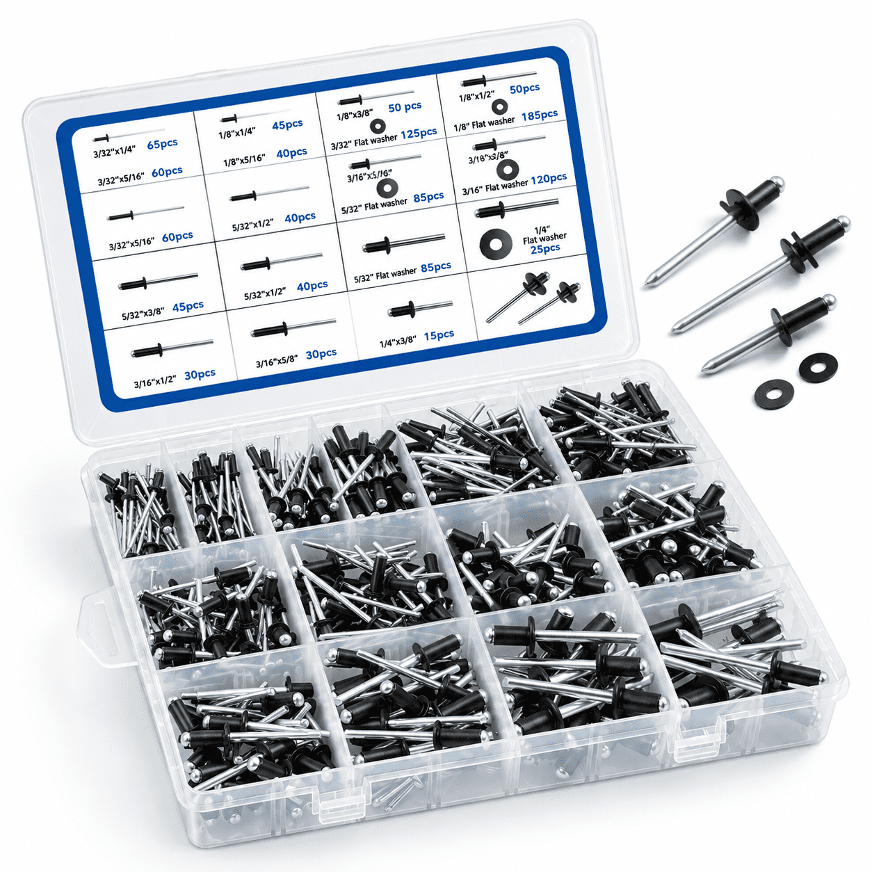 Black 1080Pcs 3/32