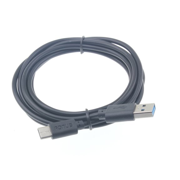 Black 10ft Long Type-C Cable Rapid Charge USB Wire Sync USB-C Power Data Cord Compatible With LG V50 ThinQ 5G, G8 ThinQ - Motorola Moto G7 Power Play - Nokia 3.1 Plus - Samsung Galaxy S10e