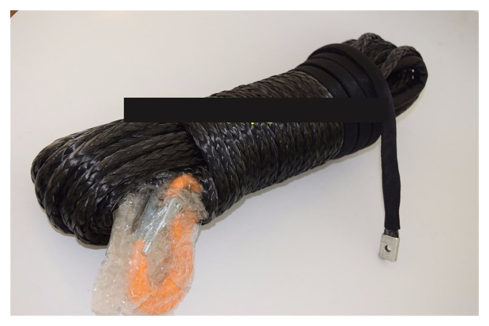Black 10mm*30m Synthetic Winch Rope,Spectra Winch Cable,3/8