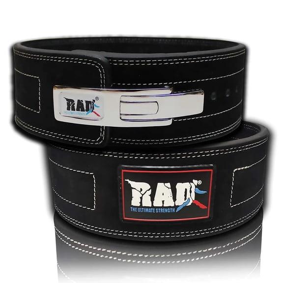Black 10mm Lever Buckle Lifting Belts - RAD