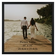 Black 10x10 Picture Frame（1 Pack）, Classic Picture Frames 10x10 for Tabletop Wall Vertical or Horizontal Display