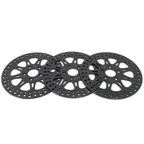 Black 11.5" Front Rear Brake Discs Rotors for Harley Dyna FXD FXDWG FXRS Super Glide Low Rider 1999