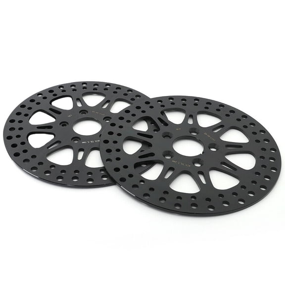 Black 11.5" Front Rear Brake Rotors Discs for Harley Dyna FXDL FXDWG FXLR FXR 1987-1999