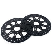 Black 11.8" Front Brake Rotors for Harley Touring Road King Electra Street Glide